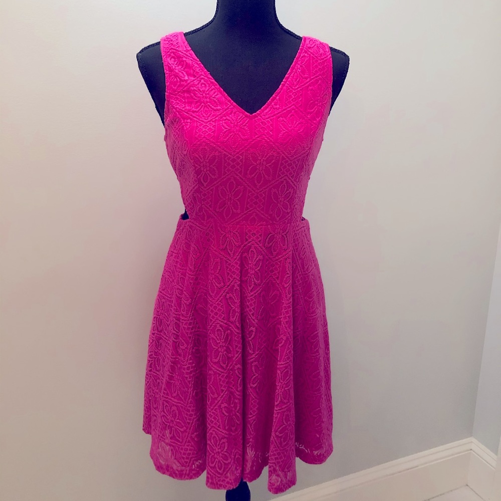 Hot pink Lacey dress